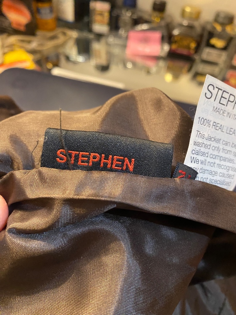 Stephen Italy Archival Chocolate Brown Leather Mermaid Midi Skirt 42 6 - Picture 3 of 10